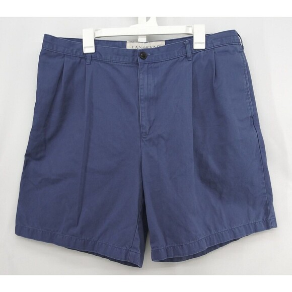 Lands End Shorts Mens Size 40 Blue Legacy Chino - Picture 1 of 5
